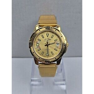 Vintage Le Mann Swiss Quartz Black Hills Gold Watch 12K Gold Leaves New Battery